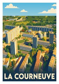 Poster souvenir de La Courneuve – image brute sans cadre