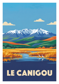 Poster souvenir de Le Canigou – image brute sans cadre