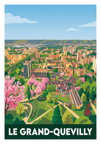 Poster souvenir de Le Grand-Quevilly – image brute sans cadre