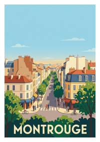 Poster souvenir de Montrouge – image brute sans cadre