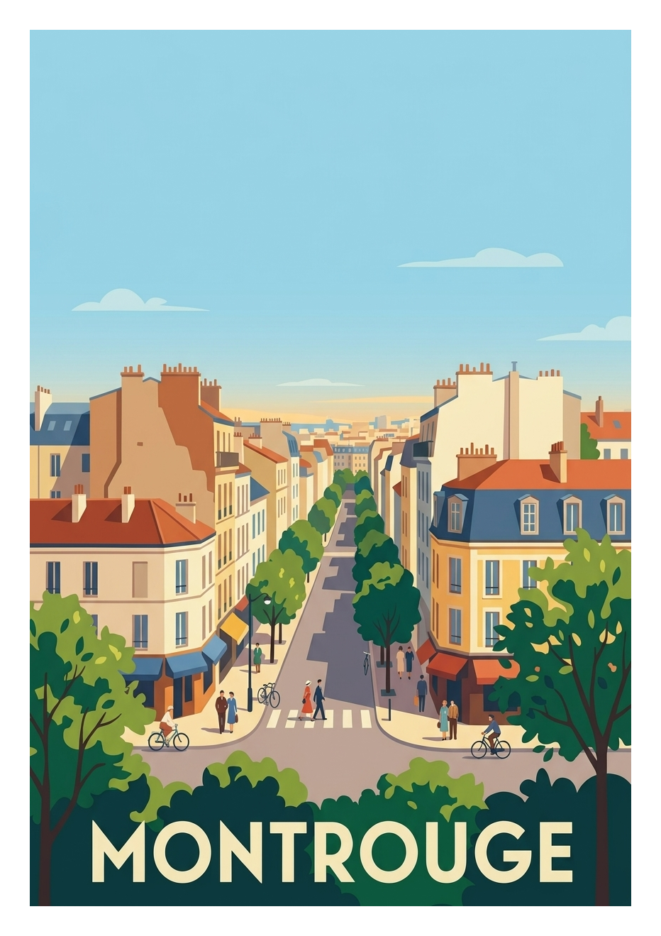 Poster souvenir de Montrouge – image brute sans cadre