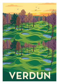 Poster souvenir de Verdun – image brute sans cadre