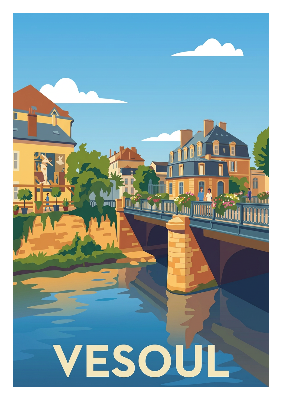 Poster souvenir de Vesoul – image brute sans cadre