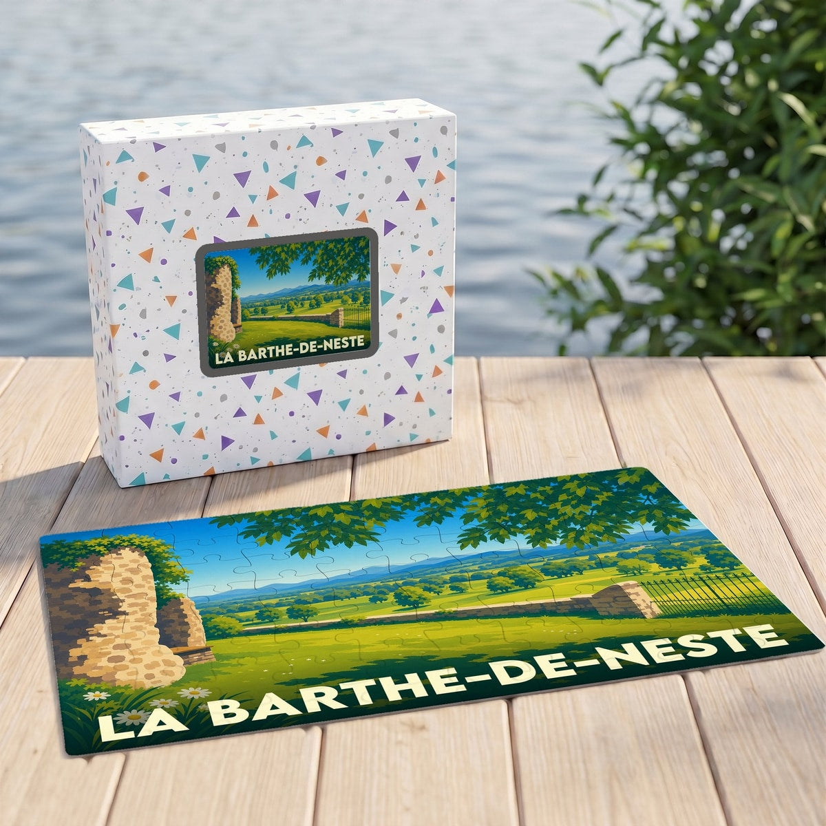Puzzle souvenir de La Barthe-de-Neste