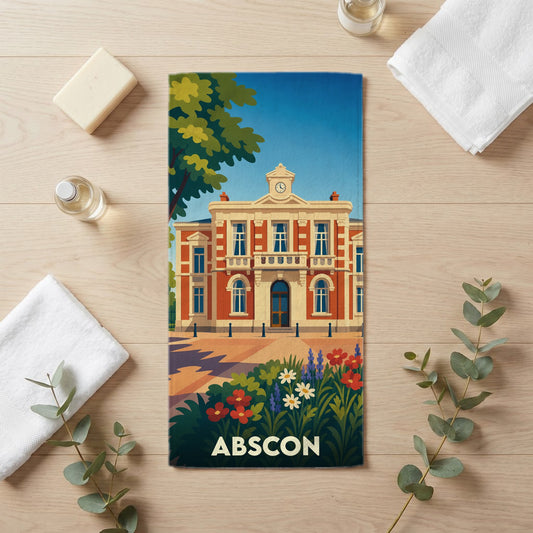 Serviette de bain 30 cm x 60 cm souvenir de Abscon