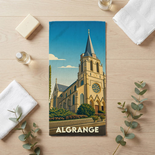 Serviette de bain 30 cm x 60 cm souvenir de Algrange