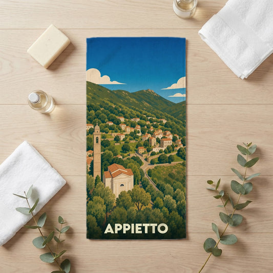 Serviette de bain 30 cm x 60 cm souvenir de Appietto
