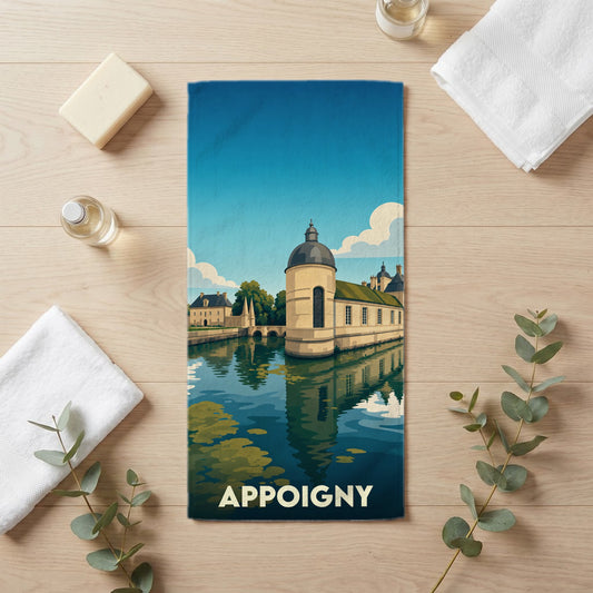 Serviette de bain 30 cm x 60 cm souvenir de Appoigny