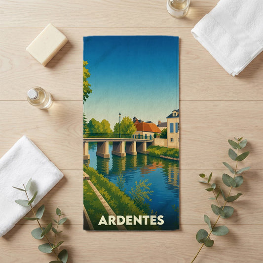 Serviette de bain 30 cm x 60 cm souvenir de Ardentes