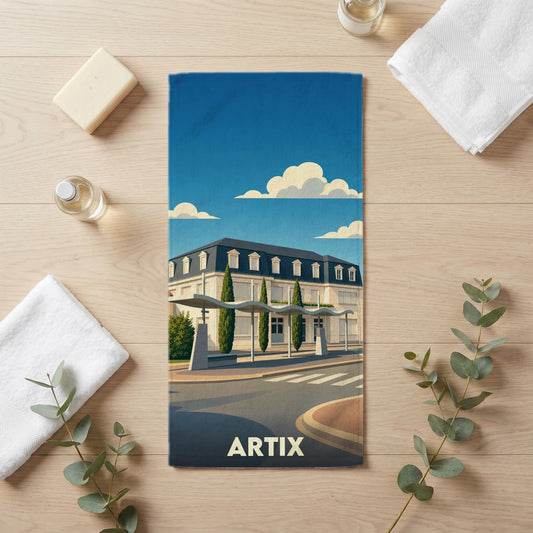Serviette de bain 30 cm x 60 cm souvenir de Artix