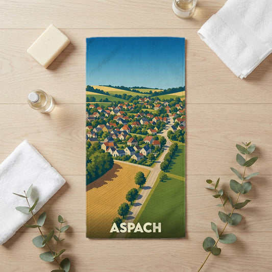 Serviette de bain 30 cm x 60 cm souvenir de Aspach