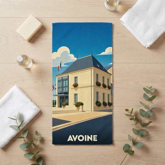 Serviette de bain 30 cm x 60 cm souvenir de Avoine