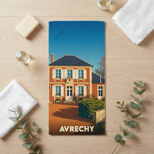 Serviette de bain 30 cm x 60 cm souvenir de Avrechy