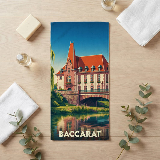 Serviette de bain 30 cm x 60 cm souvenir de Baccarat