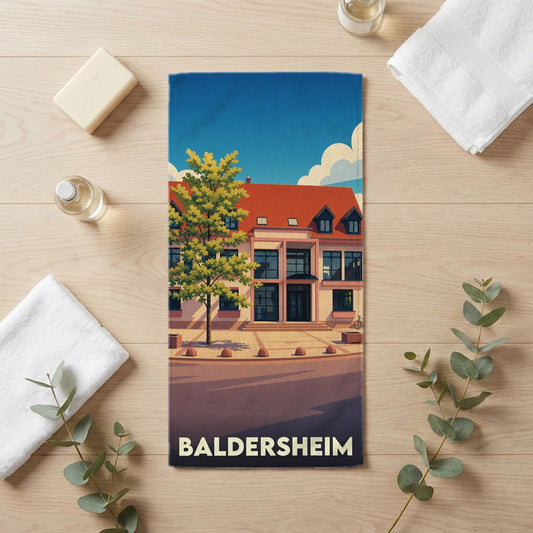 Serviette de bain 30 cm x 60 cm souvenir de Baldersheim