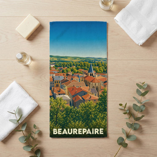 Serviette de bain 30 cm x 60 cm souvenir de Beaurepaire