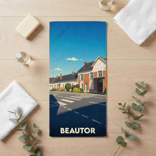 Serviette de bain 30 cm x 60 cm souvenir de Beautor