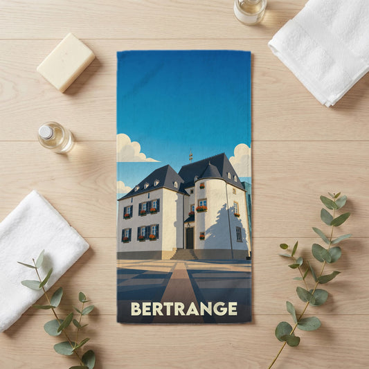 Serviette de bain 30 cm x 60 cm souvenir de Bertrange