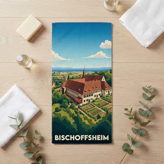 Serviette de bain 30 cm x 60 cm souvenir de Bischoffsheim