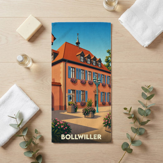 Serviette de bain 30 cm x 60 cm souvenir de Bollwiller