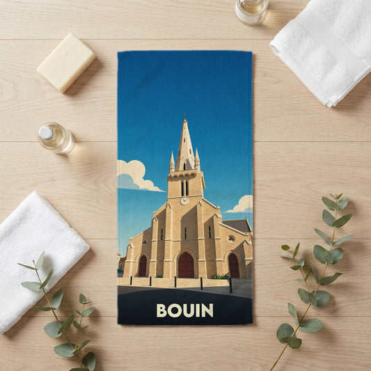 Serviette de bain 30 cm x 60 cm souvenir de Bouin