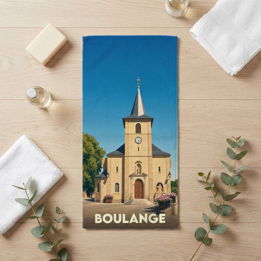 Serviette de bain 30 cm x 60 cm souvenir de Boulange