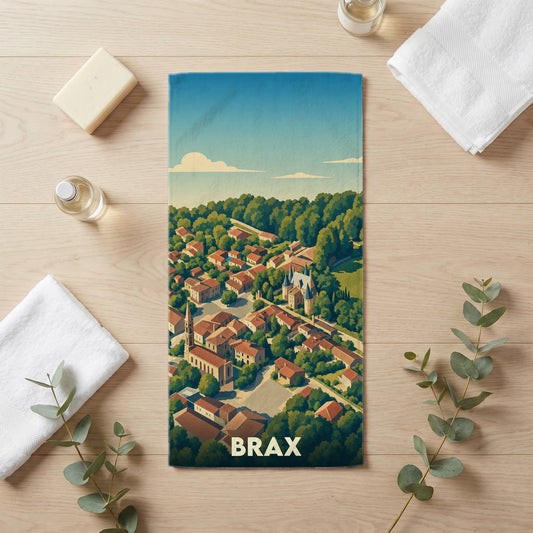 Serviette de bain 30 cm x 60 cm souvenir de Brax
