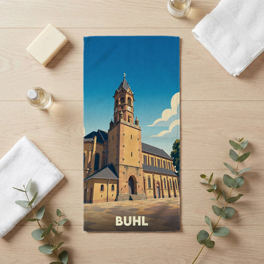 Serviette de bain 30 cm x 60 cm souvenir de Buhl