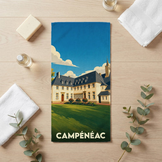 Serviette de bain 30 cm x 60 cm souvenir de Campénéac