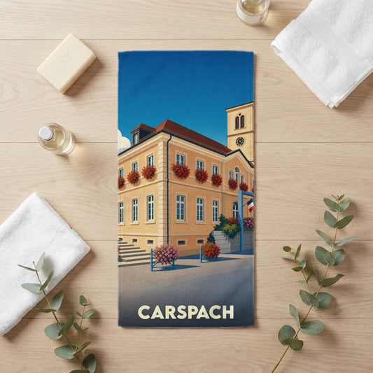 Serviette de bain 30 cm x 60 cm souvenir de Carspach