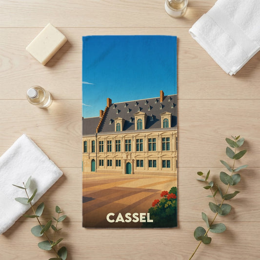 Serviette de bain 30 cm x 60 cm souvenir de Cassel
