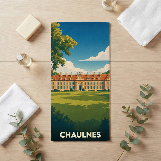 Serviette de bain 30 cm x 60 cm souvenir de Chaulnes