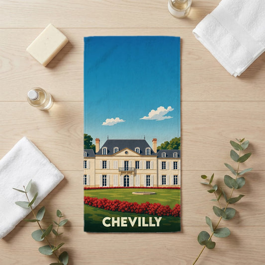 Serviette de bain 30 cm x 60 cm souvenir de Chevilly
