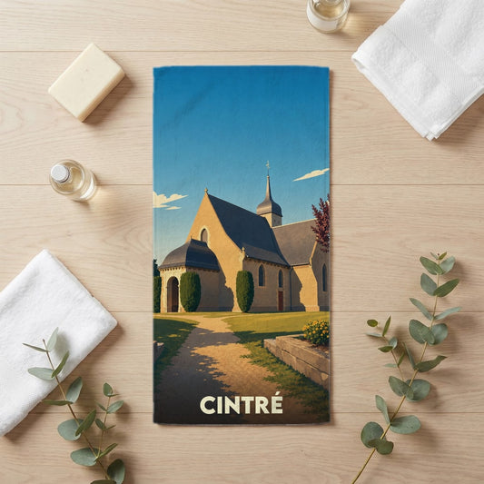 Serviette de bain 30 cm x 60 cm souvenir de Cintré