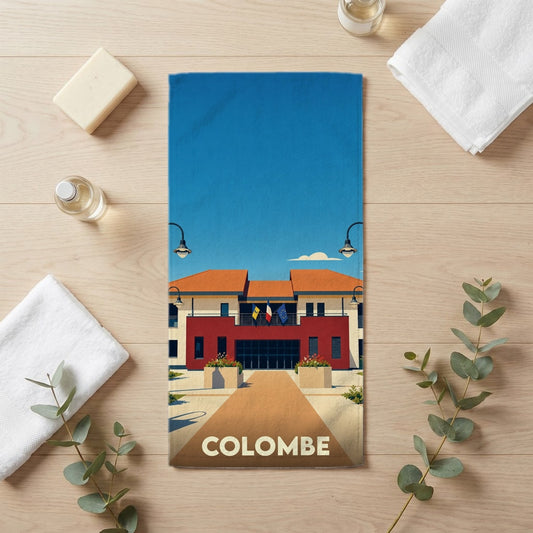 Serviette de bain 30 cm x 60 cm souvenir de Colombe