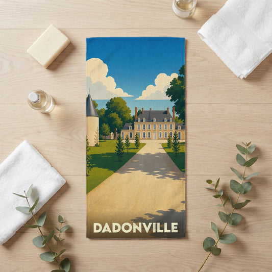 Serviette de bain 30 cm x 60 cm souvenir de Dadonville