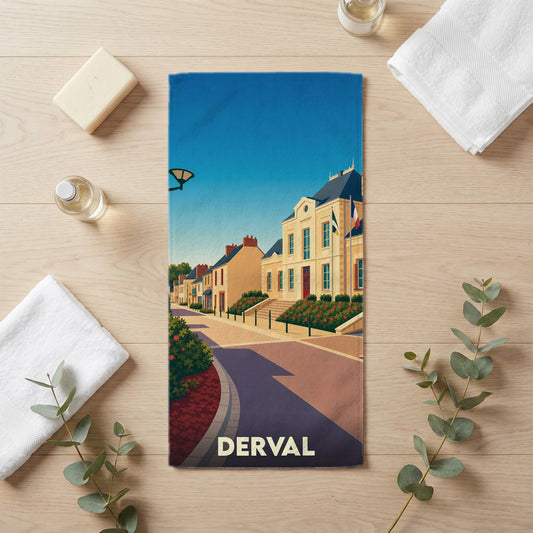 Serviette de bain 30 cm x 60 cm souvenir de Derval