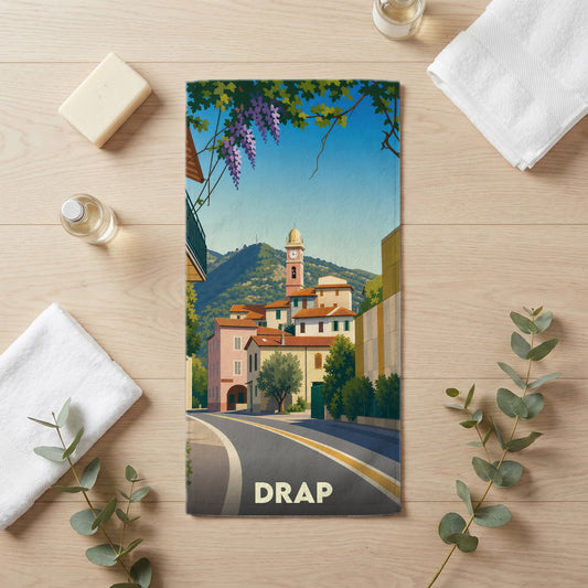 Serviette de bain 30 cm x 60 cm souvenir de Drap