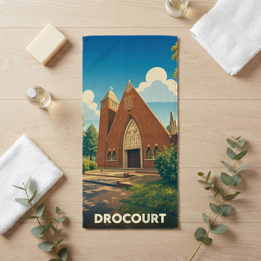 Serviette de bain 30 cm x 60 cm souvenir de Drocourt