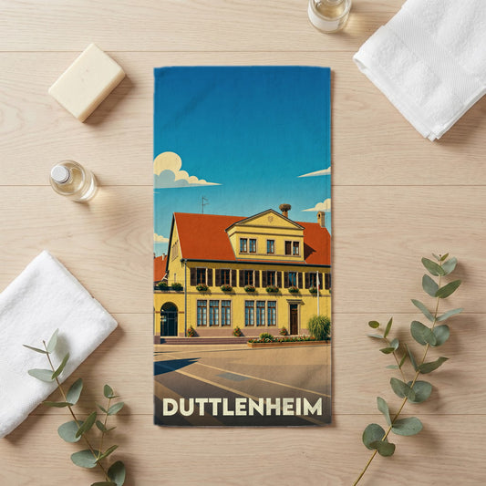Serviette de bain 30 cm x 60 cm souvenir de Duttlenheim