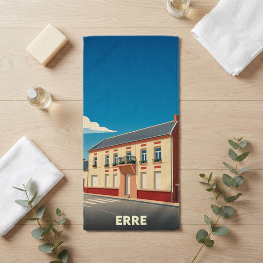 Serviette de bain 30 cm x 60 cm souvenir de Erre