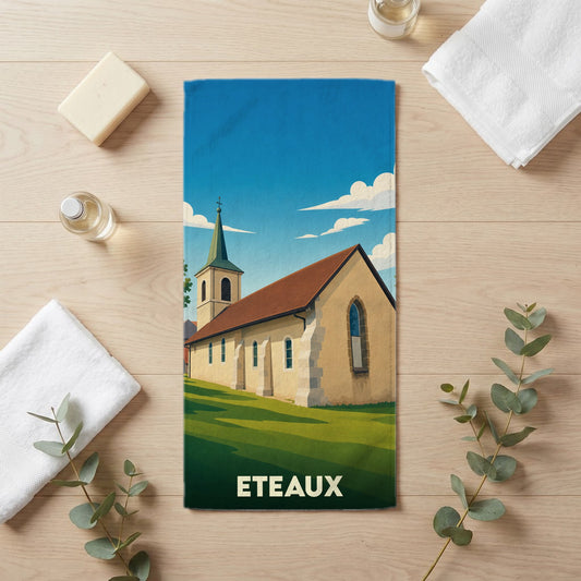 Serviette de bain 30 cm x 60 cm souvenir de Eteaux