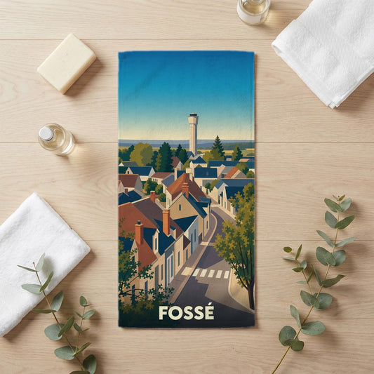 Serviette de bain 30 cm x 60 cm souvenir de Fossé