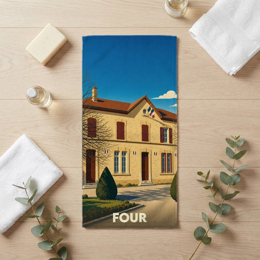 Serviette de bain 30 cm x 60 cm souvenir de Four