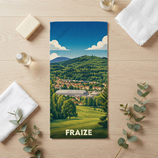 Serviette de bain 30 cm x 60 cm souvenir de Fraize