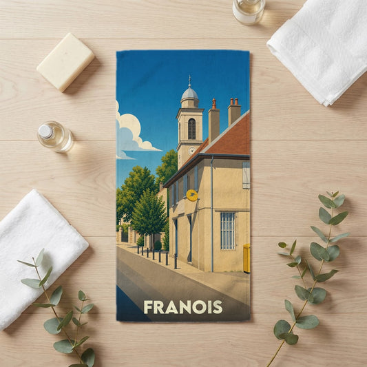 Serviette de bain 30 cm x 60 cm souvenir de Franois
