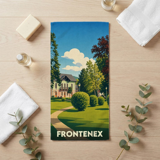 Serviette de bain 30 cm x 60 cm souvenir de Frontenex