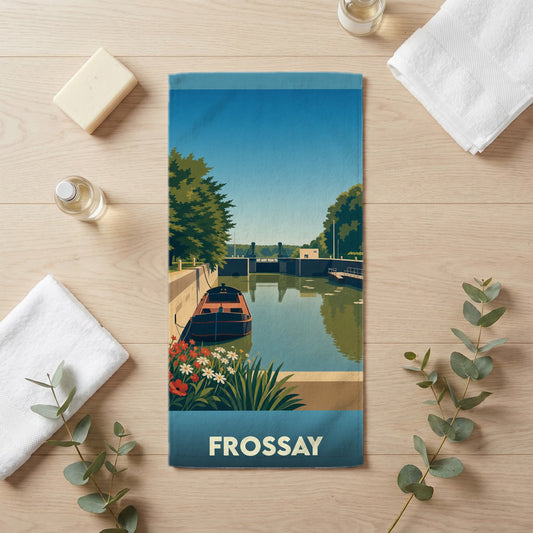 Serviette de bain 30 cm x 60 cm souvenir de Frossay