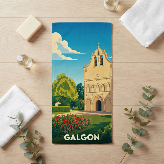 Serviette de bain 30 cm x 60 cm souvenir de Galgon