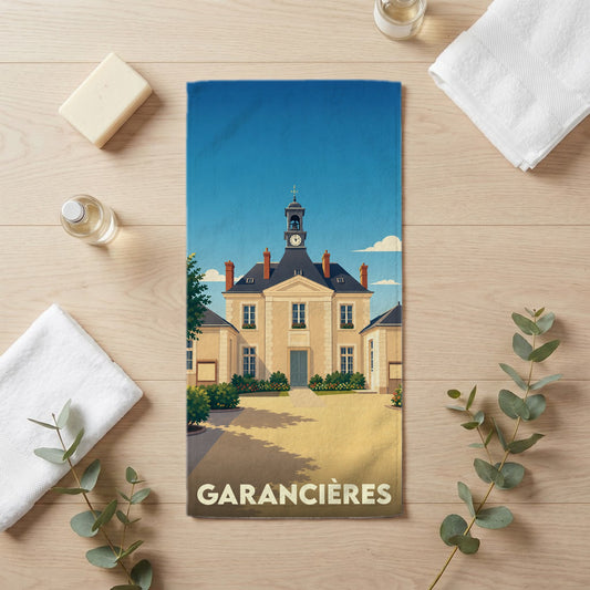 Serviette de bain 30 cm x 60 cm souvenir de Garancières